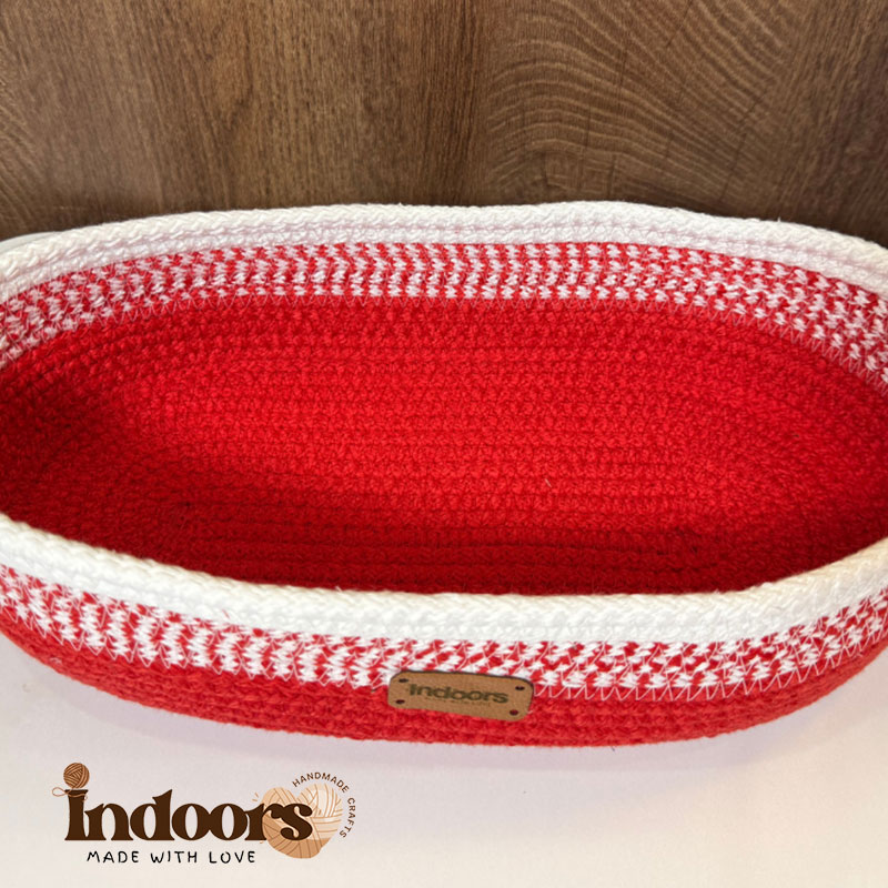 Oval Red Basket